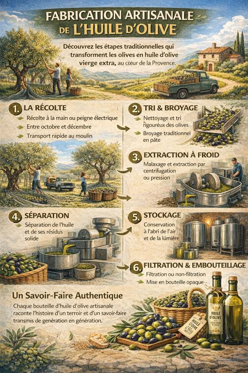 fabrication huile olive
